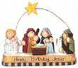 'Happy Birthday Jesus' Nativity